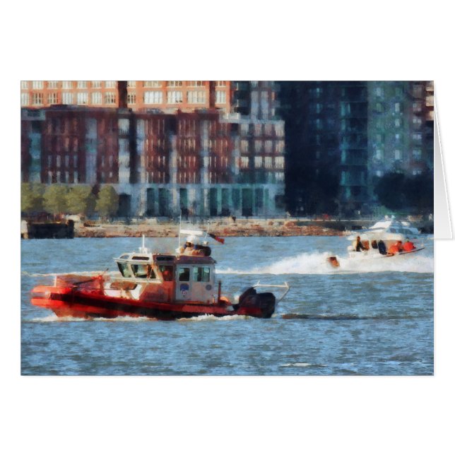 Barco de rescate contra incendios río Hudson (Anverso (Horizontal))