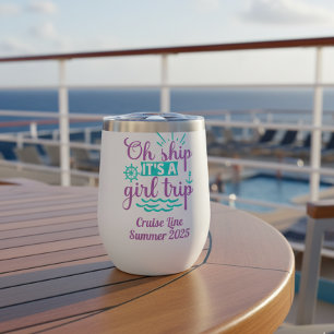Barco de vacaciones de crucero para chicas