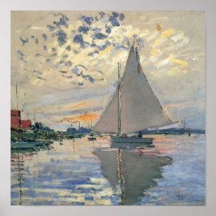 Barco de vela de Monet Impresionismo Francés Arte 