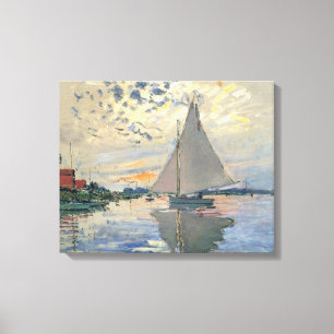Barco de vela de Monet Impresionismo francés Arte 
