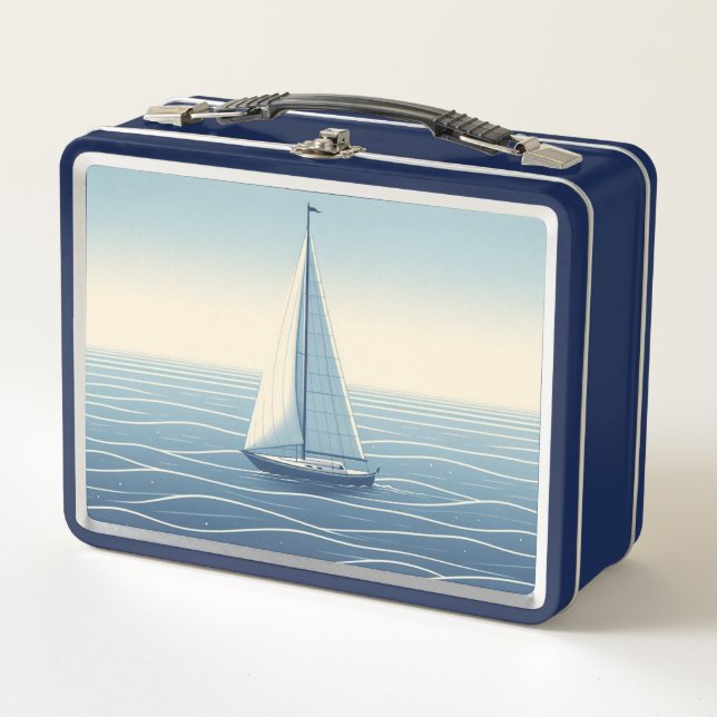 Barco de vela en alta mar (Anverso)