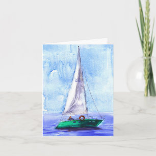 "Barco de vela" en blanco