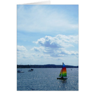 "Barco de vela en el lago Champlain"