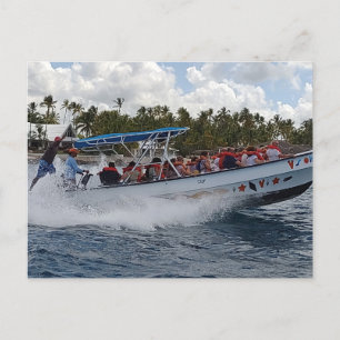 BARCO DE VELOCIDAD EN LA postal DE LA REPÚBLICA DO