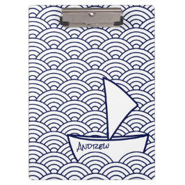 Barco en el portapapeles de Ondas