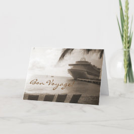 Barco en tarjeta de viaje Bon Bon Personalizado Se