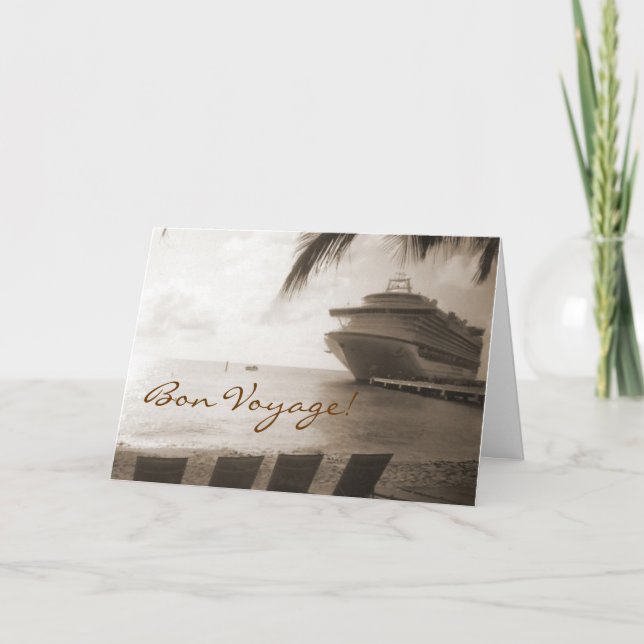 Barco en tarjeta de viaje Bon Bon Personalizado Se (Anverso)