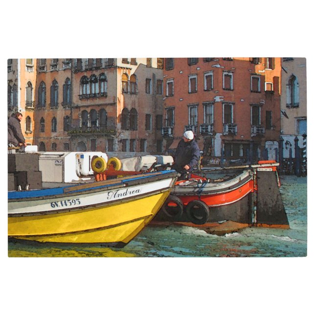 BARCO EN VENECIA DE Arte Metalizado (Anverso)