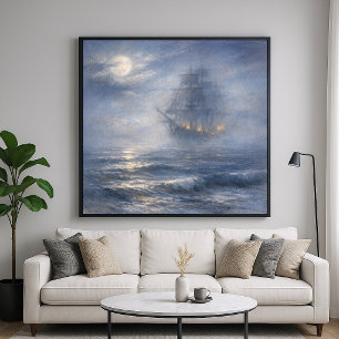 Barco Fantasma - Estilo de Arte de Pintura Pastel