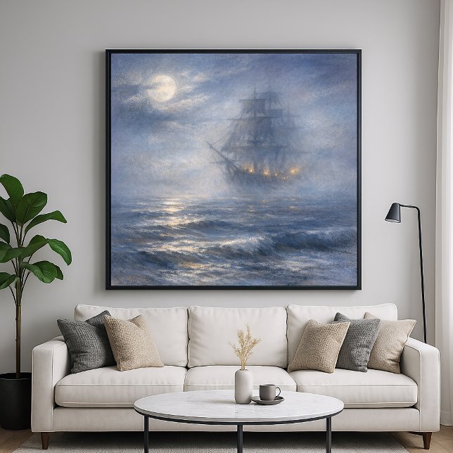 Barco Fantasma - Estilo de Arte de Pintura Pastel (Subido por el creador)