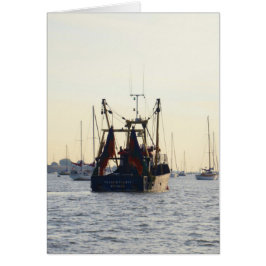 Barco Pesquero Paz Y Abundancia Al Amanecer