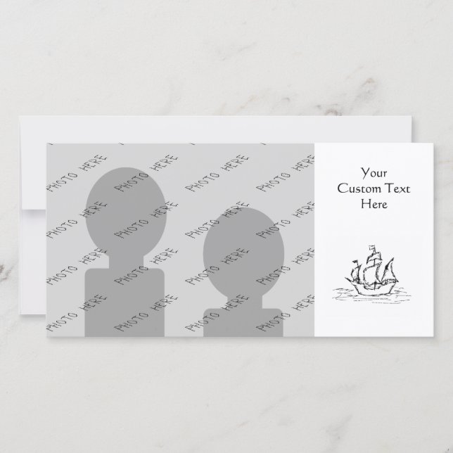 Barco pirata. Blanco y negro. (Anverso)