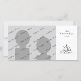 Barco pirata. Blanco y negro.