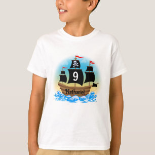 Barco pirata Camisa de cumpleaños