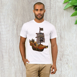 Barco pirata de hombres camiseta