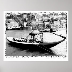 Barco portuario - Oporto, Portugal Impresión fotog