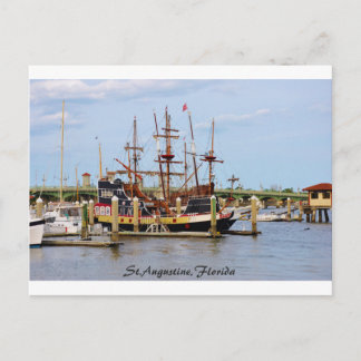 Barco Raven Negro St.Augustine, postal de Florida