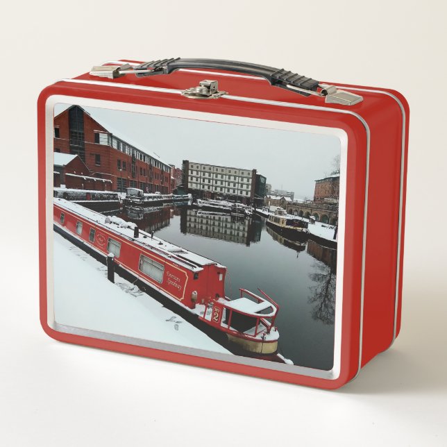 Barco rojo, en el agua (Anverso)