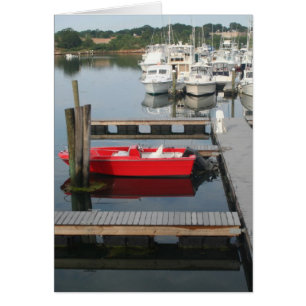 Barco rojo en Gloucester