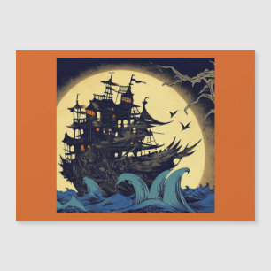 Barco velero embrujado Woodblock 4