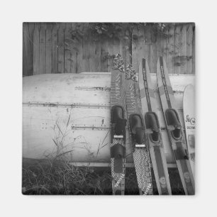 Barco y o imán del tema del esquí perfecto para 