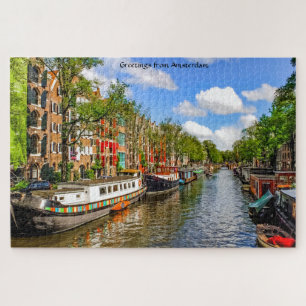 Barcos Casa Amsterdam. Rompecabezas