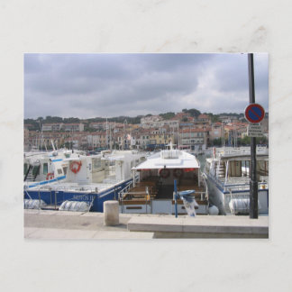 Barcos con postal de Marsella