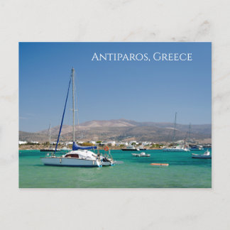 Barcos de Antiparos Isla Griega Postal
