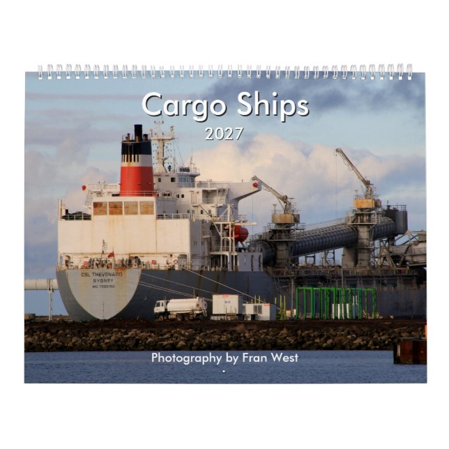 Barcos de carga calendario 2027 (Tapa)