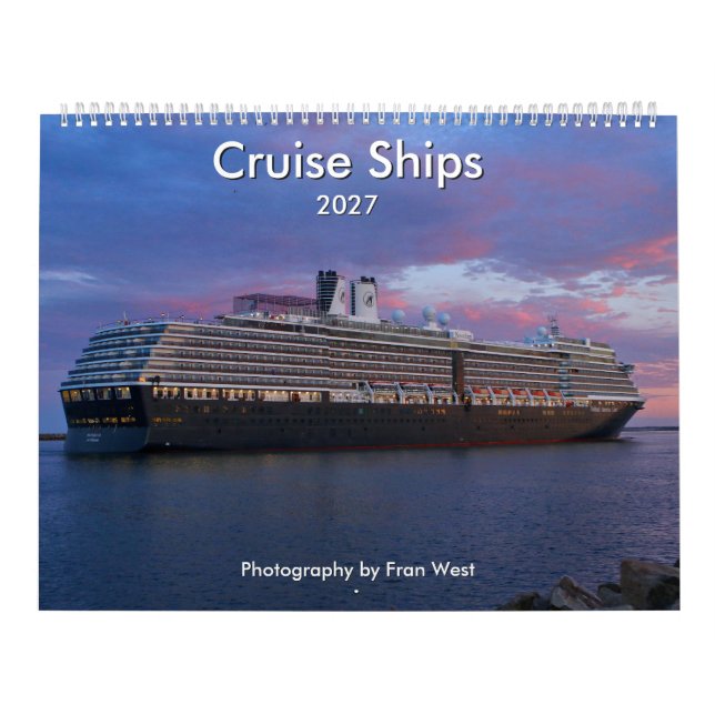 Barcos de Crucero calendario 2027 (Tapa)