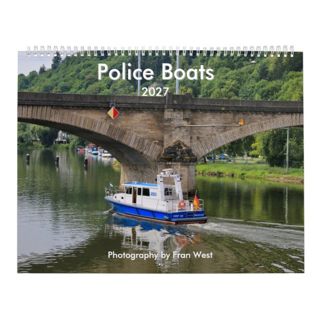 Barcos de la policía calendario 2027 (Tapa)