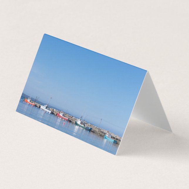 Barcos de pesca de langosta tarjetas de visita ple (Anverso)