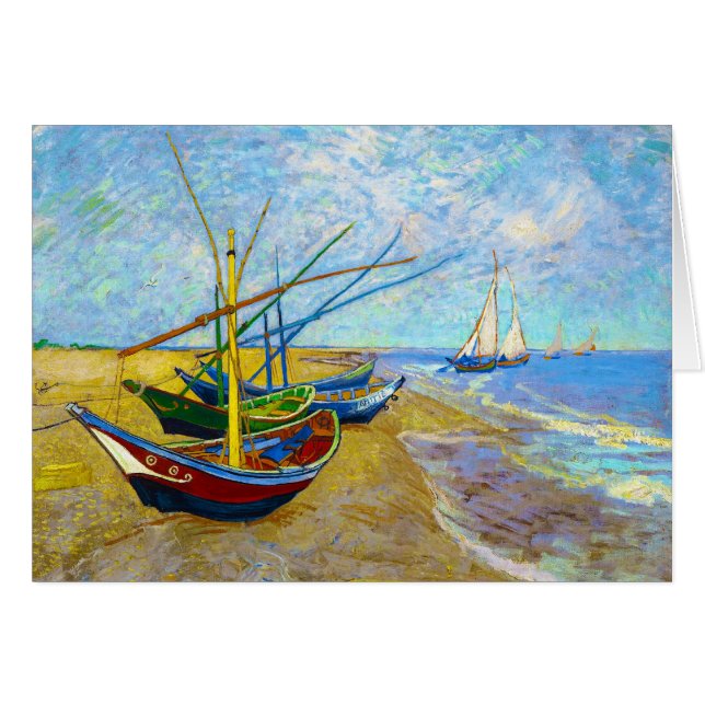 Barcos de pesca en la playa de Vincent van Gogh (Anverso (Horizontal))
