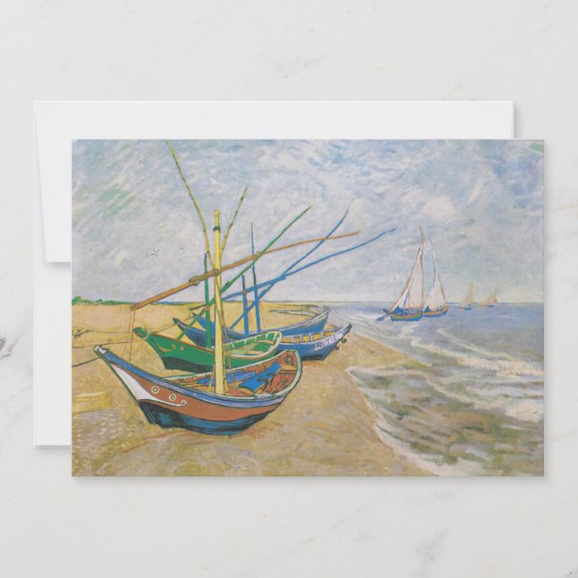 Barcos de pesca | Vincent van Gogh (Anverso)