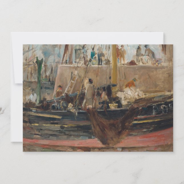 Barcos de Quay | Berthe Morisot (Anverso)