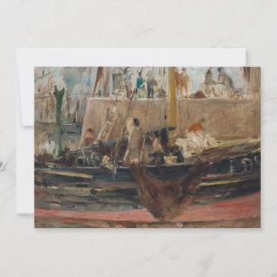 Barcos de Quay   Berthe Morisot