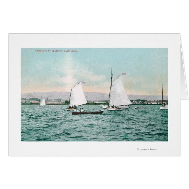 Barcos de vela de Alameda Beach Alameda, CA (Anverso (Horizontal))