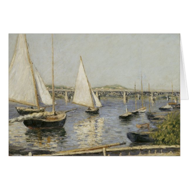 Barcos de vela de Argenteuil por Gustave Caillebot (Anverso (Horizontal))