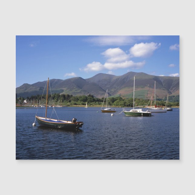 Barcos de vela Derwent Water Keswick Cumbria (Anverso)