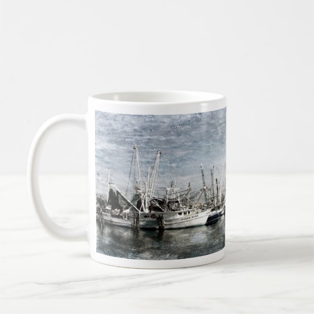 Barcos del camarón en la taza cristiana del puerto (Izquierda)