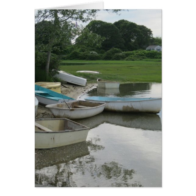"Barcos dispersos en la costa" (Frente)