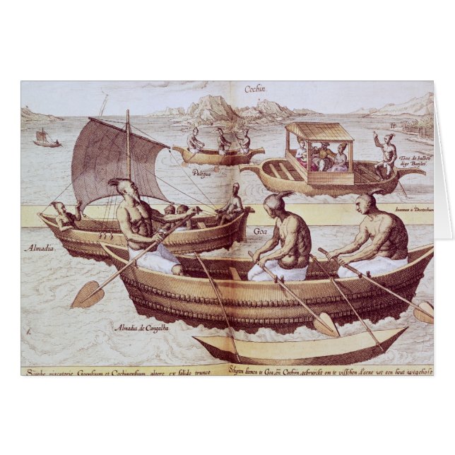 Barcos en Goa (Anverso (Horizontal))