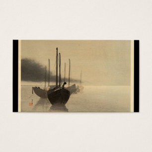 Barcos en la niebla de Seitei Watanabe 1851 - 1918