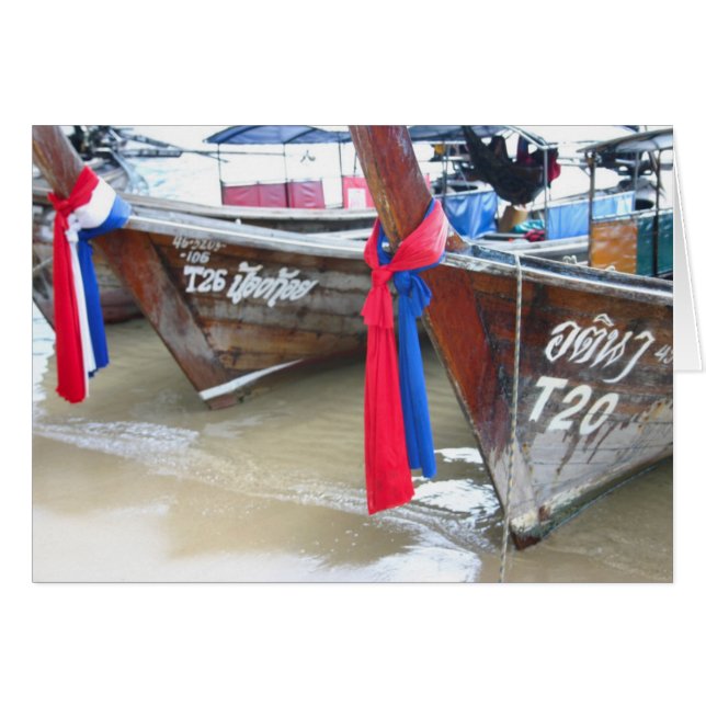 Barcos En La Playa | Islas Phi Phi, Tailandia (Anverso (Horizontal))