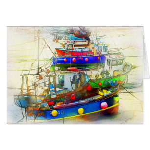 BARCOS EN ST. IVES HARBOR