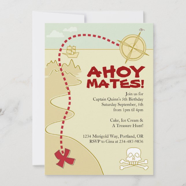 Barcos Piratas e Invitaciones a Barcos Piratas (Anverso)