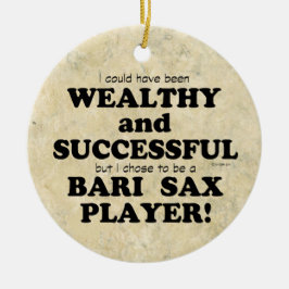 Bari Sax Adinerado y Exitoso Ornamento Cerámico