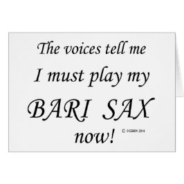 Bari Sax Voices dice que hay que jugar