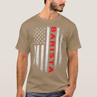 Barista Camisa de la Bandera de Estados Unidos