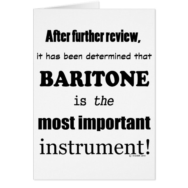Baritone Instrumento más importante (Frente)